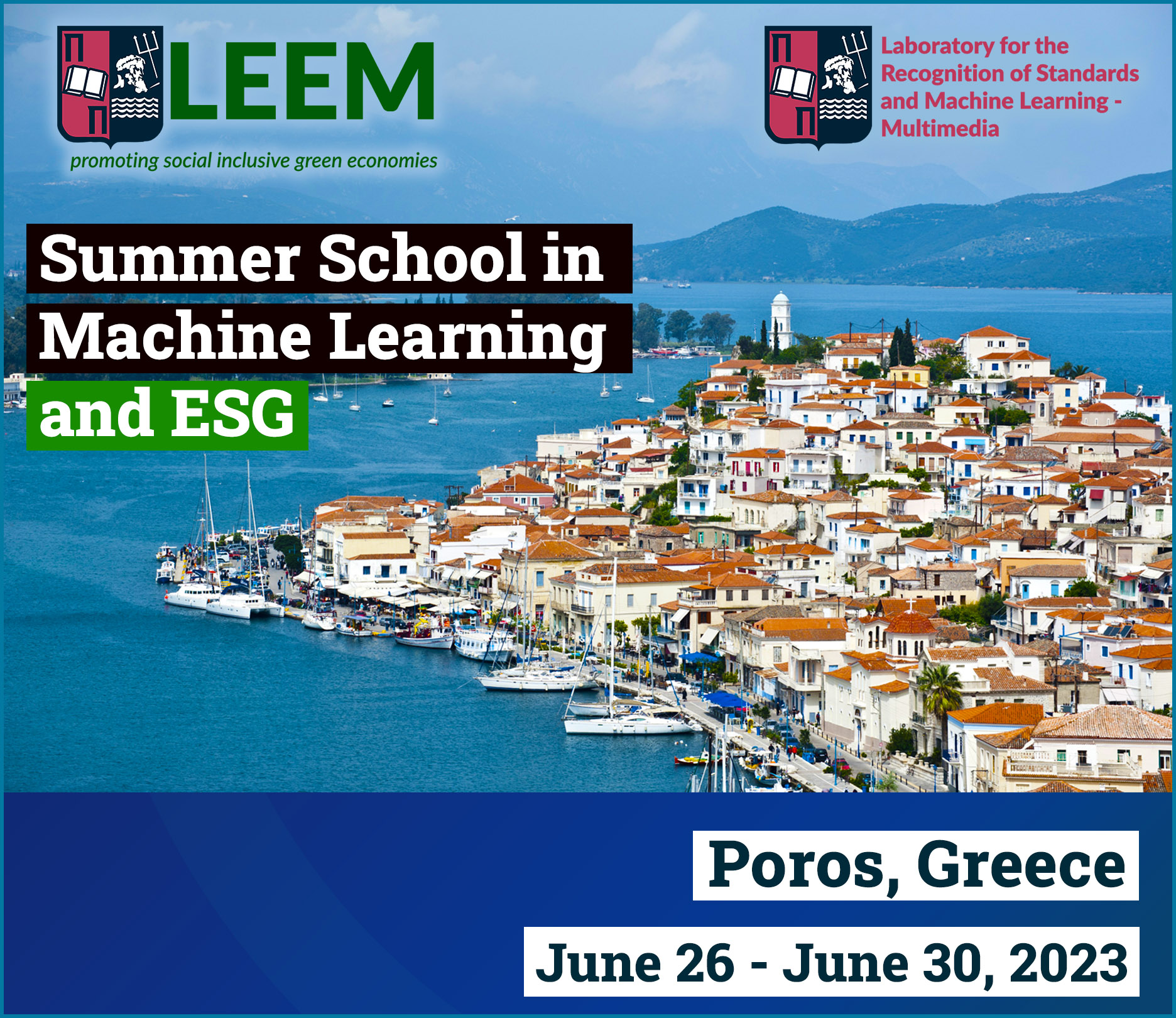 SUMMER SCHOOL: APPLICATIONS OF ARTIFICIAL INTELLIGENCE - MACHINE LEARNING TO ESG